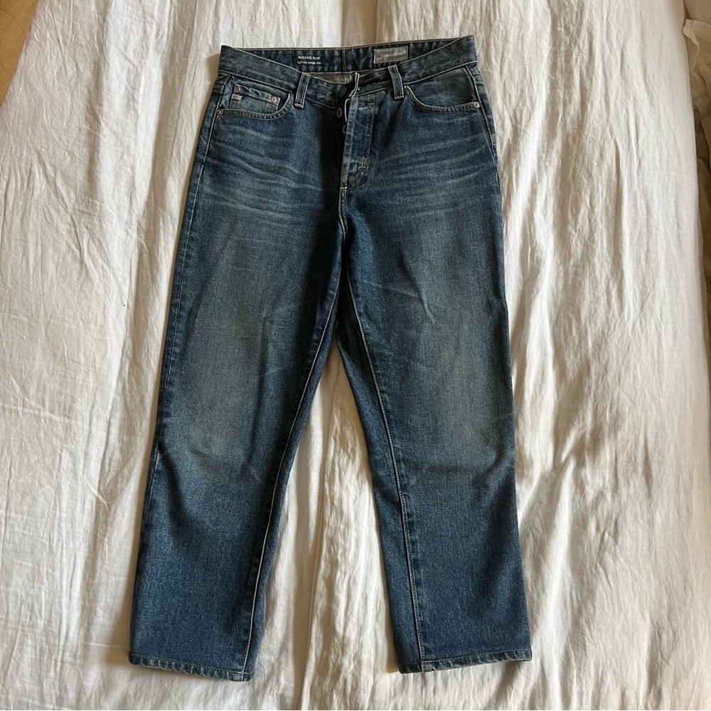 AG ALEXXIS SLIM high-rise vintage slim Jeans (hemmed)